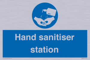 Hand sanitiser station